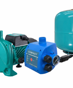 KIT PRESURIZACION/ BOMBA CENTRIFUGA TAIFU 0.5HP TCP 130 PRESSCONTROL COMPACT 2 FM 10 TANQUE HIDRONEUMÁTICO TAIFU 24 LTS