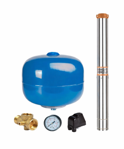 KIT BOMBA SUMERGIBLE TAIFU 4STM6-8 1HP 1x220 + KIT HIDRONEUMÁTICO COMPLETO